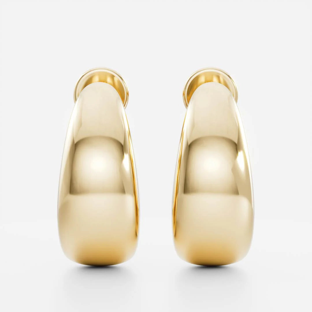 Statement Hoop Women 18kt Gold Plated