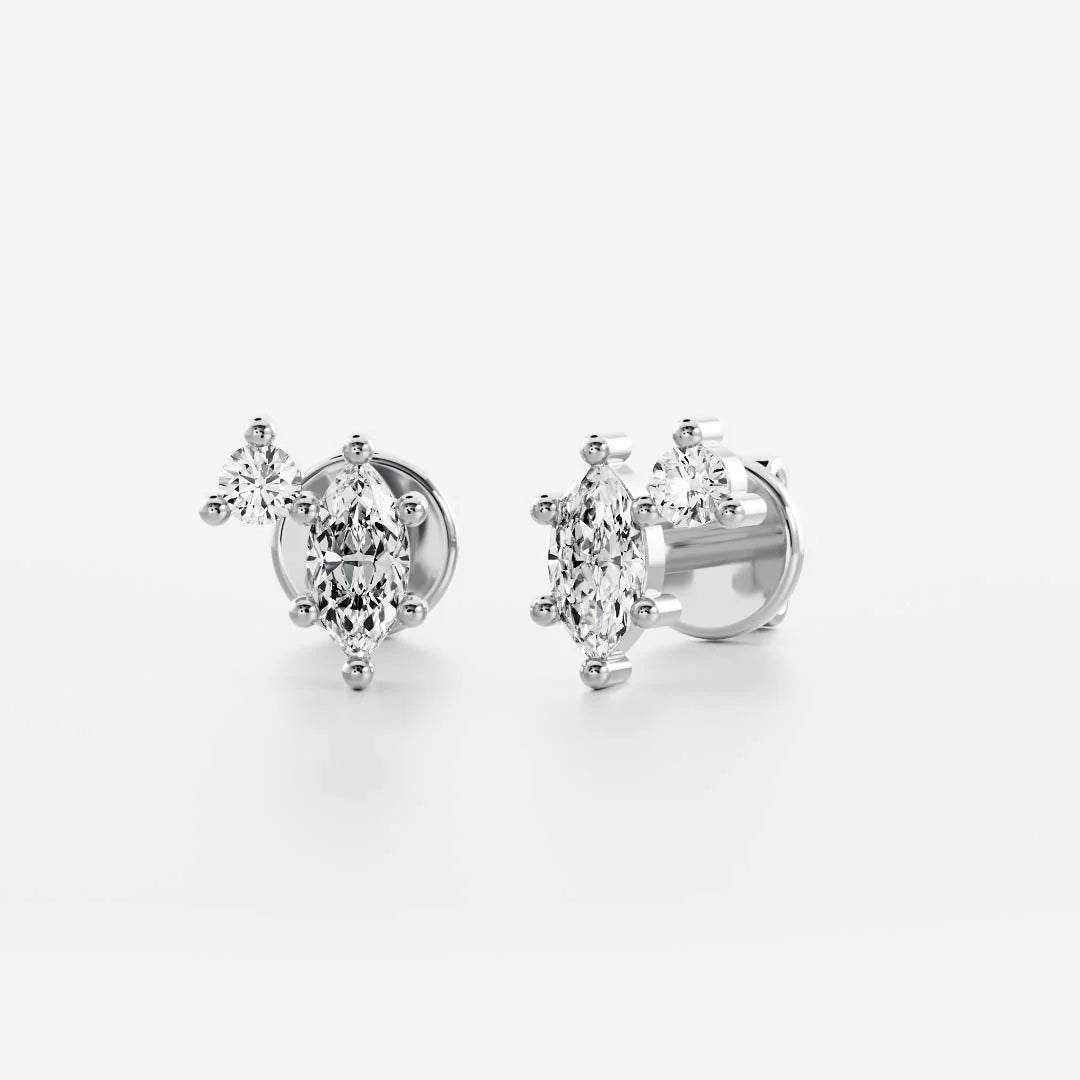 Birthstone Earrings Women 18kt Gold Plated