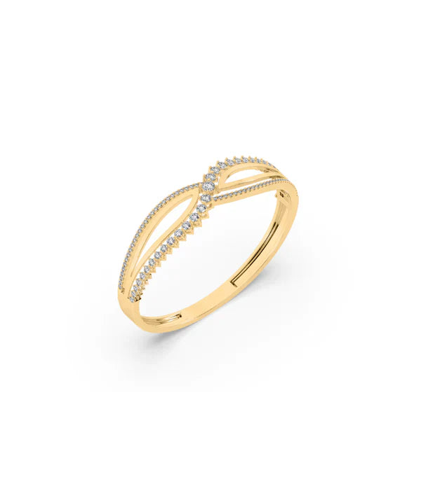 18kt Gold Plated Bracelet With Zircon