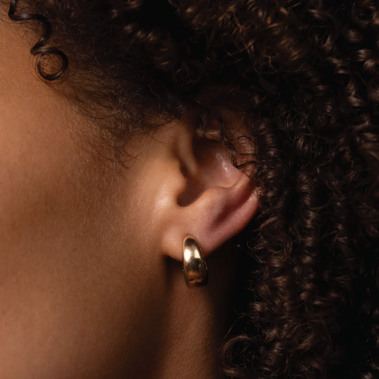 Statement Hoop Women 18kt Gold Plated
