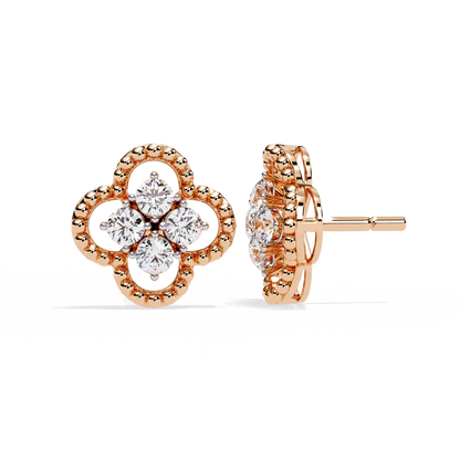 Rose Gold American Diamond Earring
