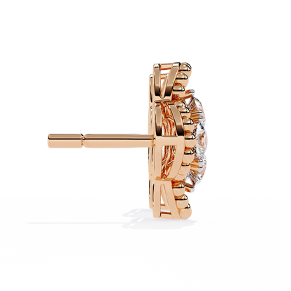 Rose Gold American Diamond Earring