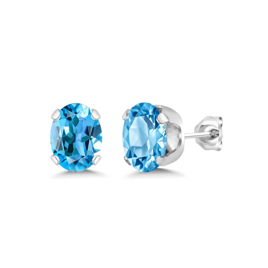 Blue Topaz Earrings