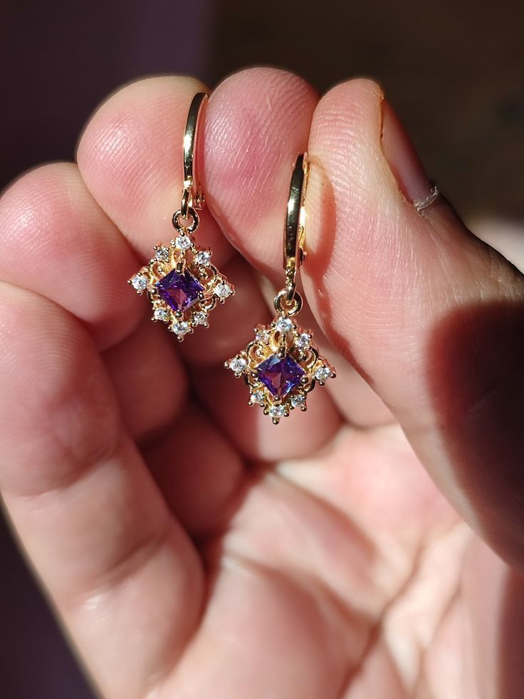 Royal Amethyst Earrings