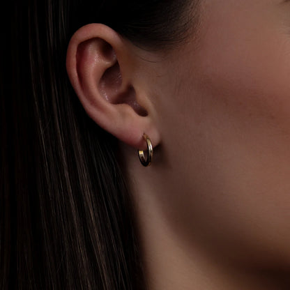 Classic Luxe Hoop Women 18kt Gold Plated