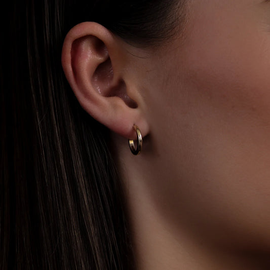 Classic Luxe Hoop Women 18kt Gold Plated