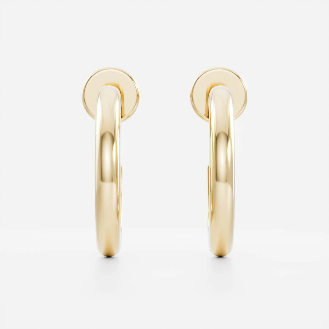 Classic Luxe Hoop Women 18kt Gold Plated