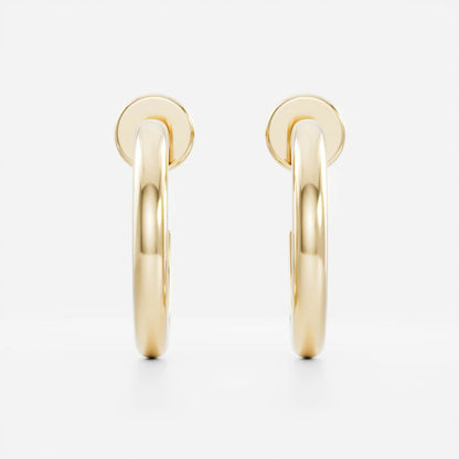Classic Luxe Hoop Women 18kt Gold Plated