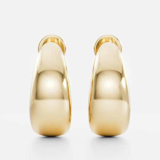 Statement Hoop Women 18kt Gold Plated