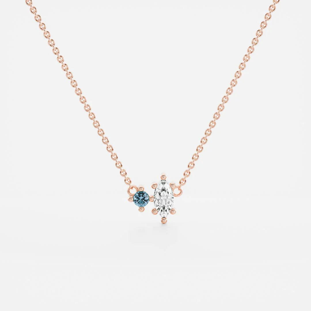 Birthstone Pendant Women 18kt Gold Plated