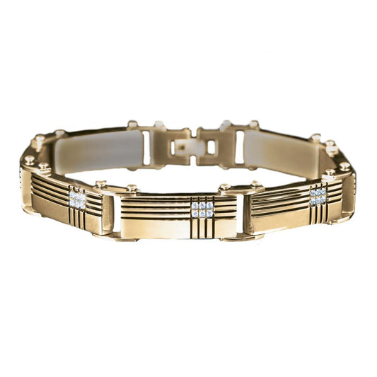 Men Master 18kt Gold Plated Bracelet
