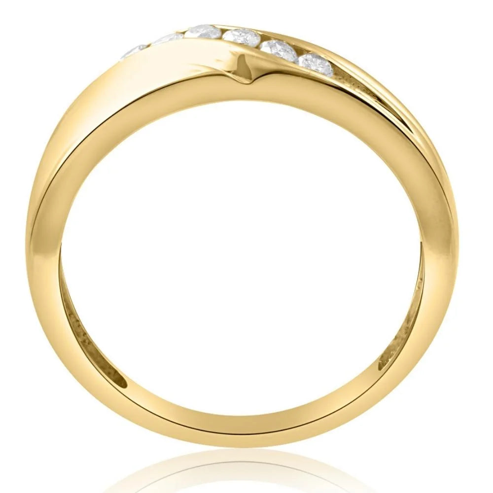 Men’s Sol Ring | 18K Gold-Plated Brilliance with Zirconia