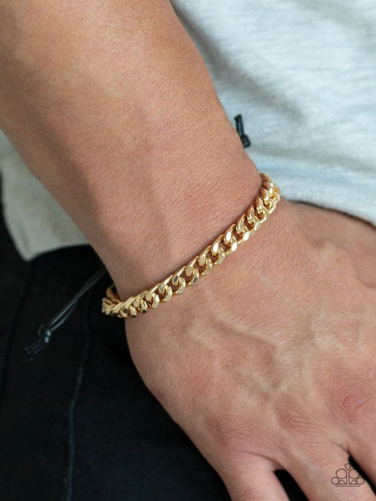 Vinculum Men 18kt Gold Plated Bracelet