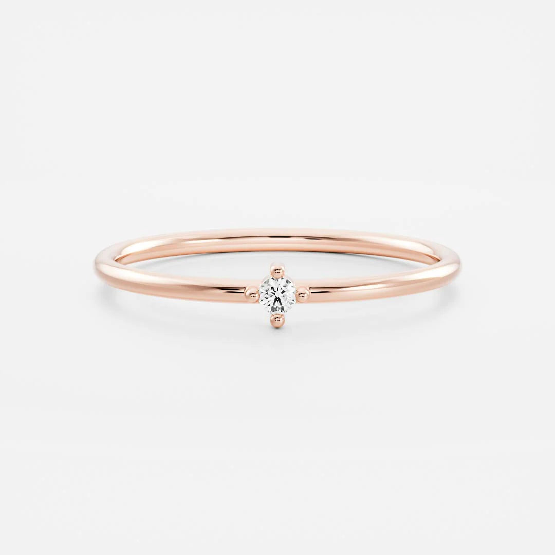 Birthstone Ring Women 18kt Gold Plated