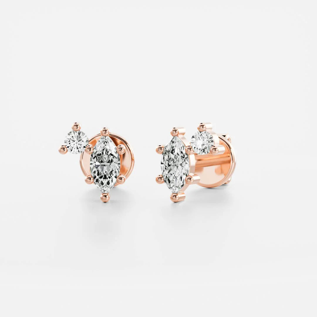 Birthstone Earrings Women 18kt Gold Plated