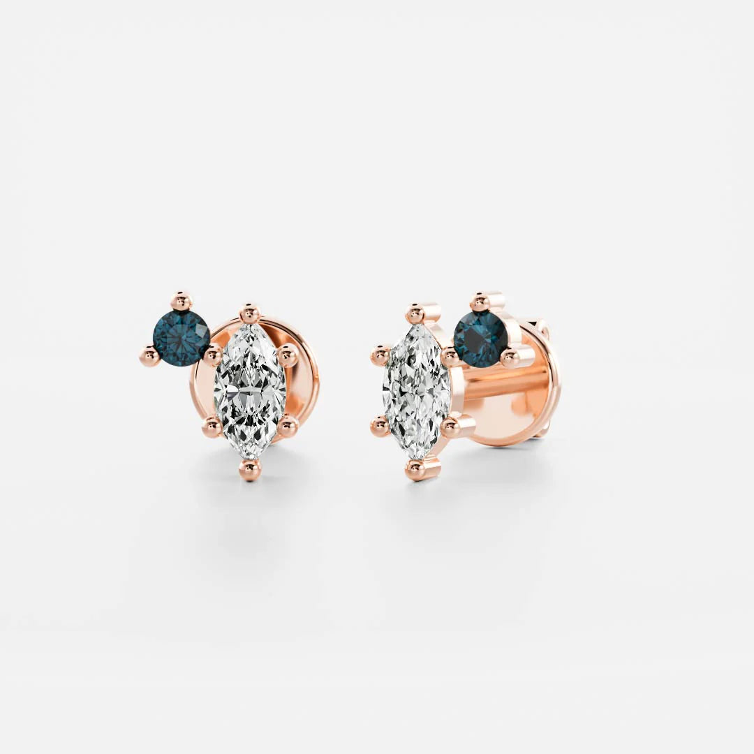 Birthstone Earrings Women 18kt Gold Plated