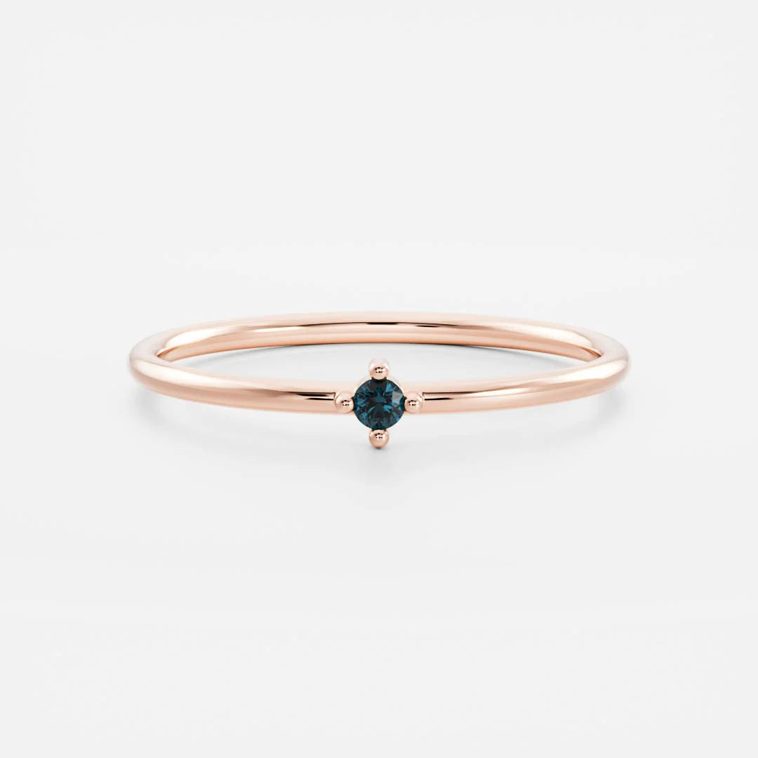 Birthstone Ring Women 18kt Gold Plated