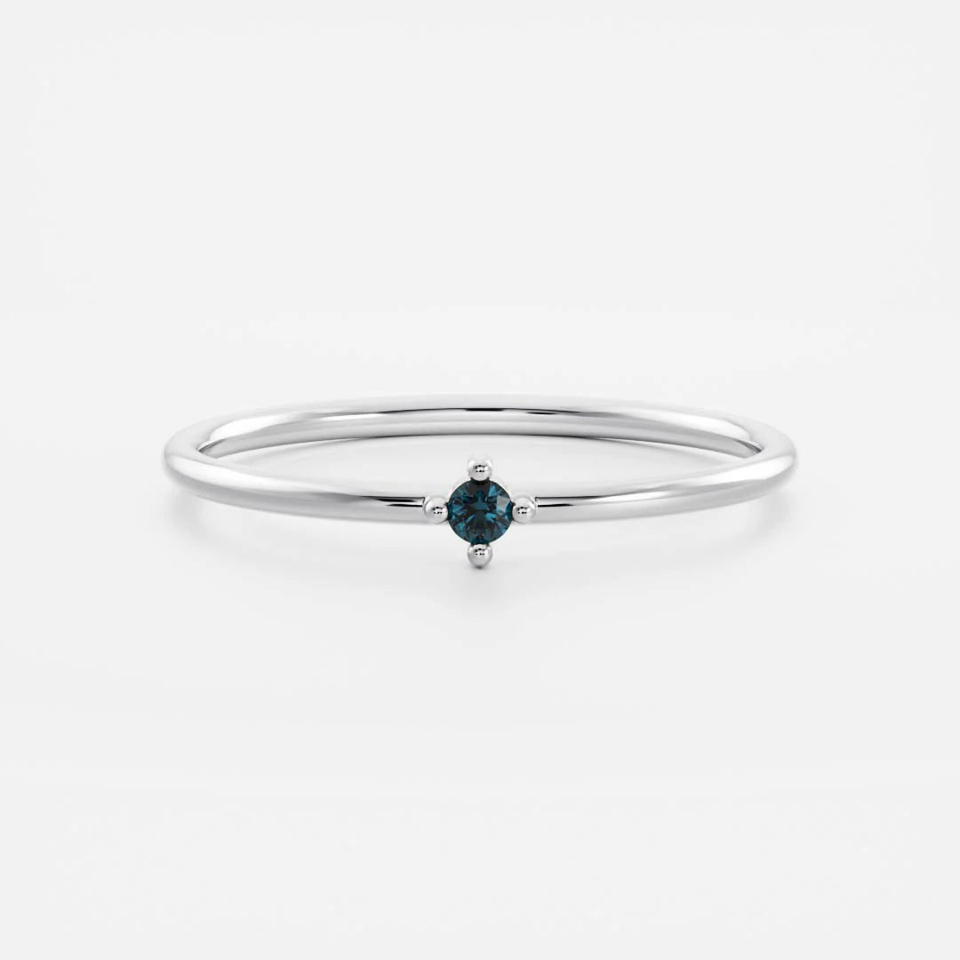 Birthstone Ring Women 18kt Gold Plated