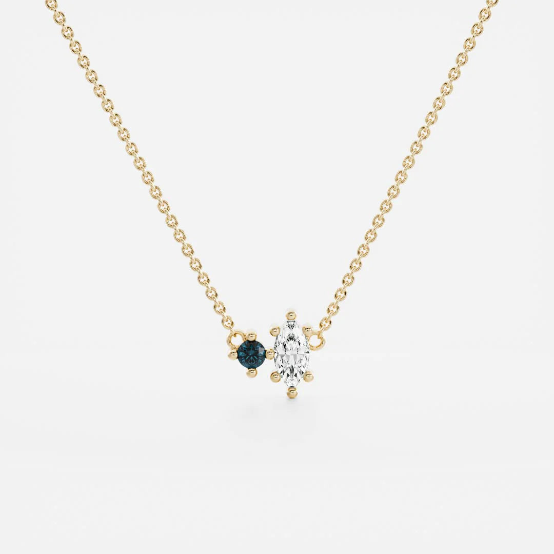 Birthstone Pendant Women 18kt Gold Plated