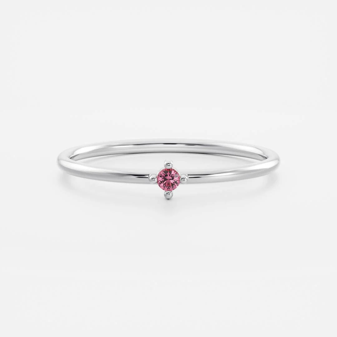 Birthstone Ring Women 18kt Gold Plated