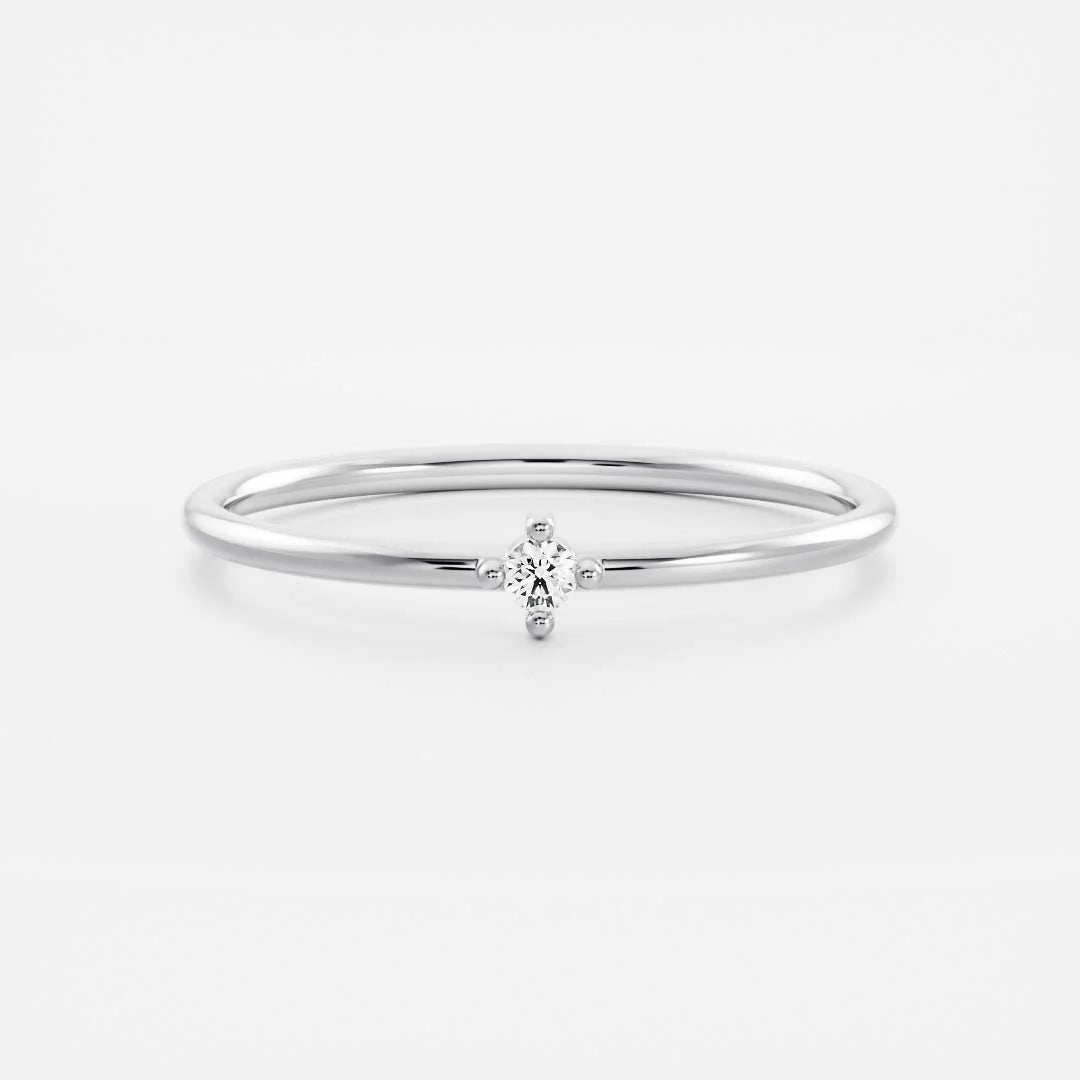 Birthstone Ring Women 18kt Gold Plated